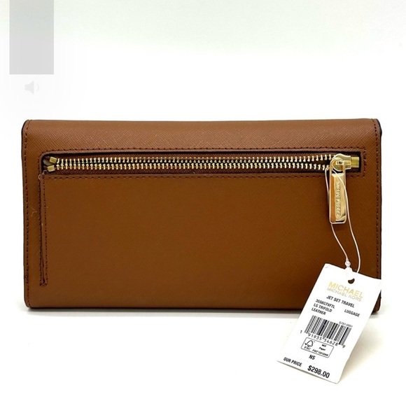 Michael Kors Large Trifold Wallet Luggage - Picture 4 of 9